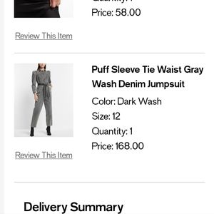 EXPRESS CHARCOAL JUMPSUIT